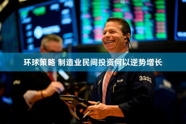 环球策略 制造业民间投资何以逆势增长