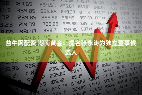 益牛网配资 湖南黄金：提名张永涛为独立董事候选人